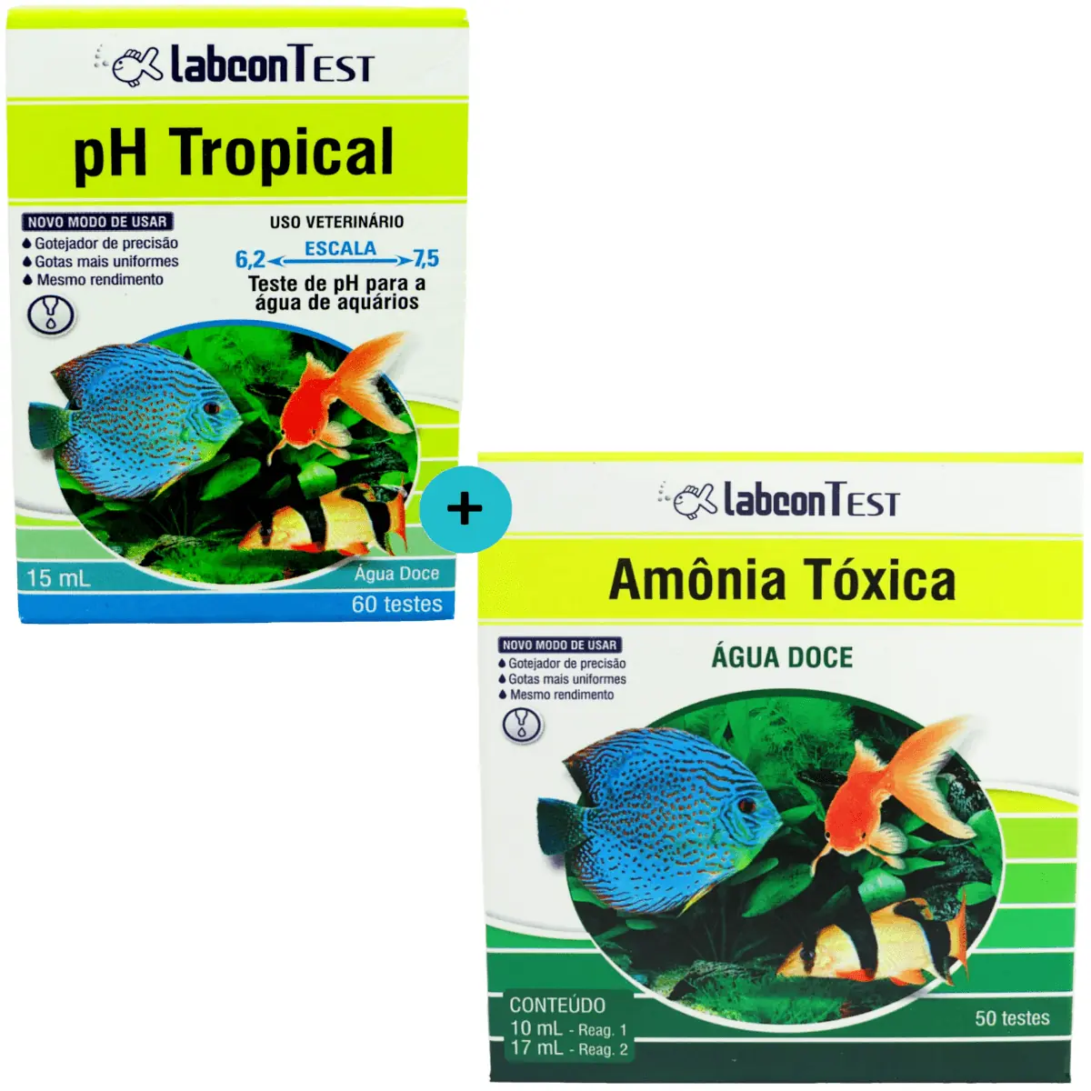 Kit Alcon Aquário Amônia Tóxica E Ph Tropical