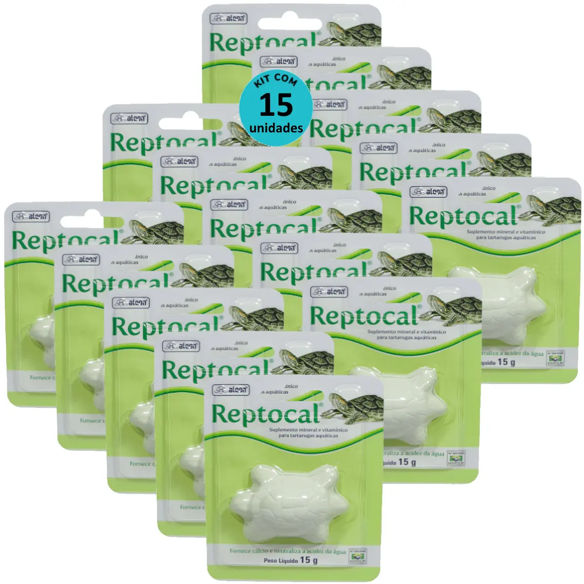 Alcon Reptocal 15g Kit Com 15 unidades