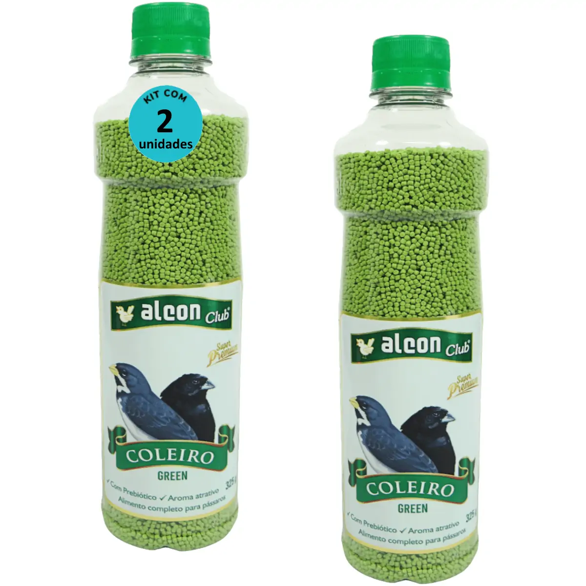 Alcon Club Coleiro Green 325g Super Premium Kit com 2 Unidades