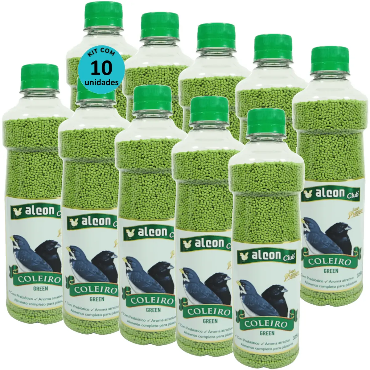 Alcon Club Coleiro Green 325g Super Premium Kit com 10 Unidades