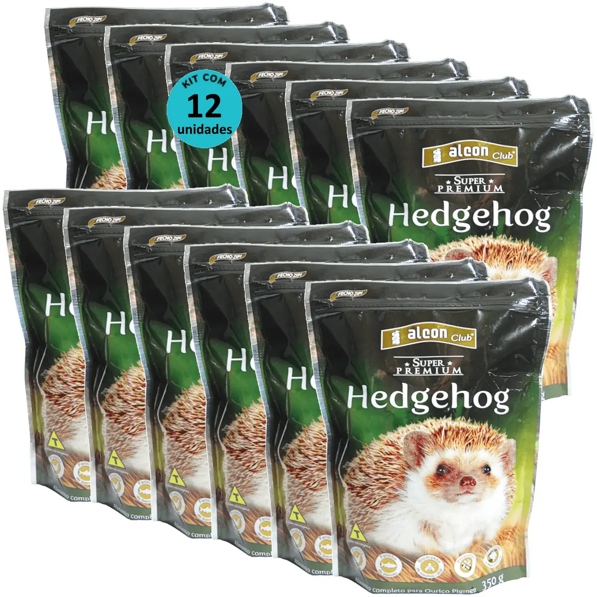 Alcon Club Hedgehog 350g Super Premium Para Ouriço Pigmeu Kit com 12 Unidades