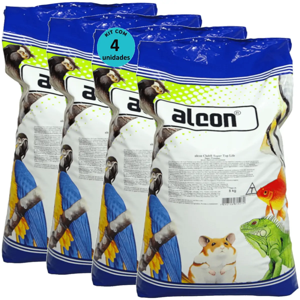 Alcon Club Super Top Life 5kg Super Premium Kit com 4