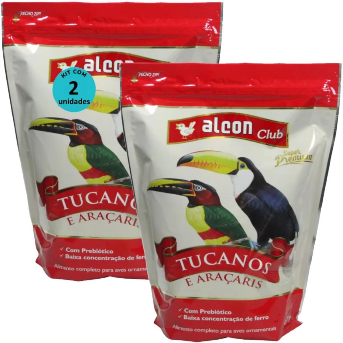 ALCON CLUB TUCANOS E ARAÇARIS 450G SUPER PREMIUM KIT COM 2