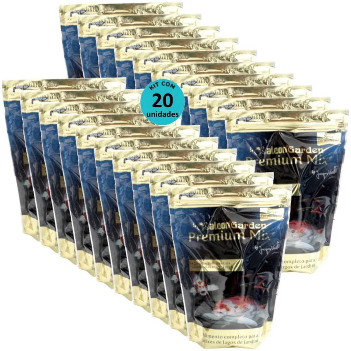 ALCON GARDEN PREMIUM MIX 300G RAÇÃO PARA PEIXES KIT COM 20