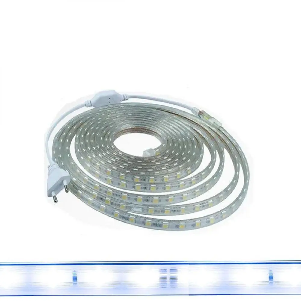 Fita Led 5050 Branco Frio 3m 14w/m Com Conector 127v