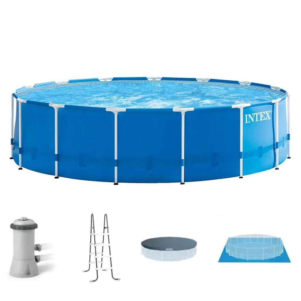 Kit Completo Piscina 16.805 Litros Estrutural Armação 110v Intex