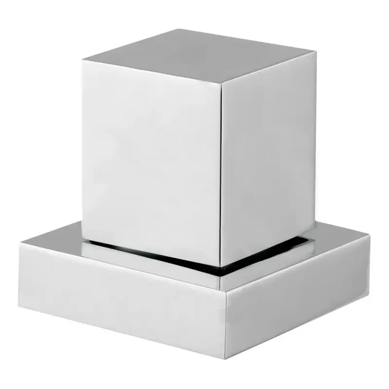 Kit com 8 Acabamentos Quadrados para Registro em Metal - CasaGrande Mundial
