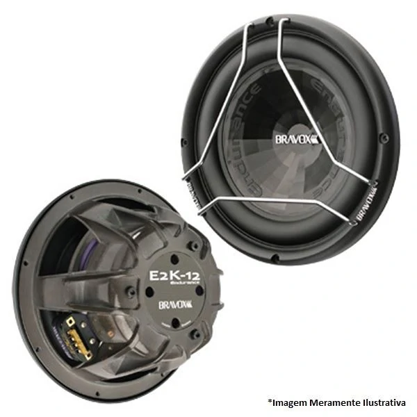 Subwoofer Endunce E2K2D 12 Pol. 800W Rms 2+2 OHMS Bobina Dupla - BRAVOX 97011093