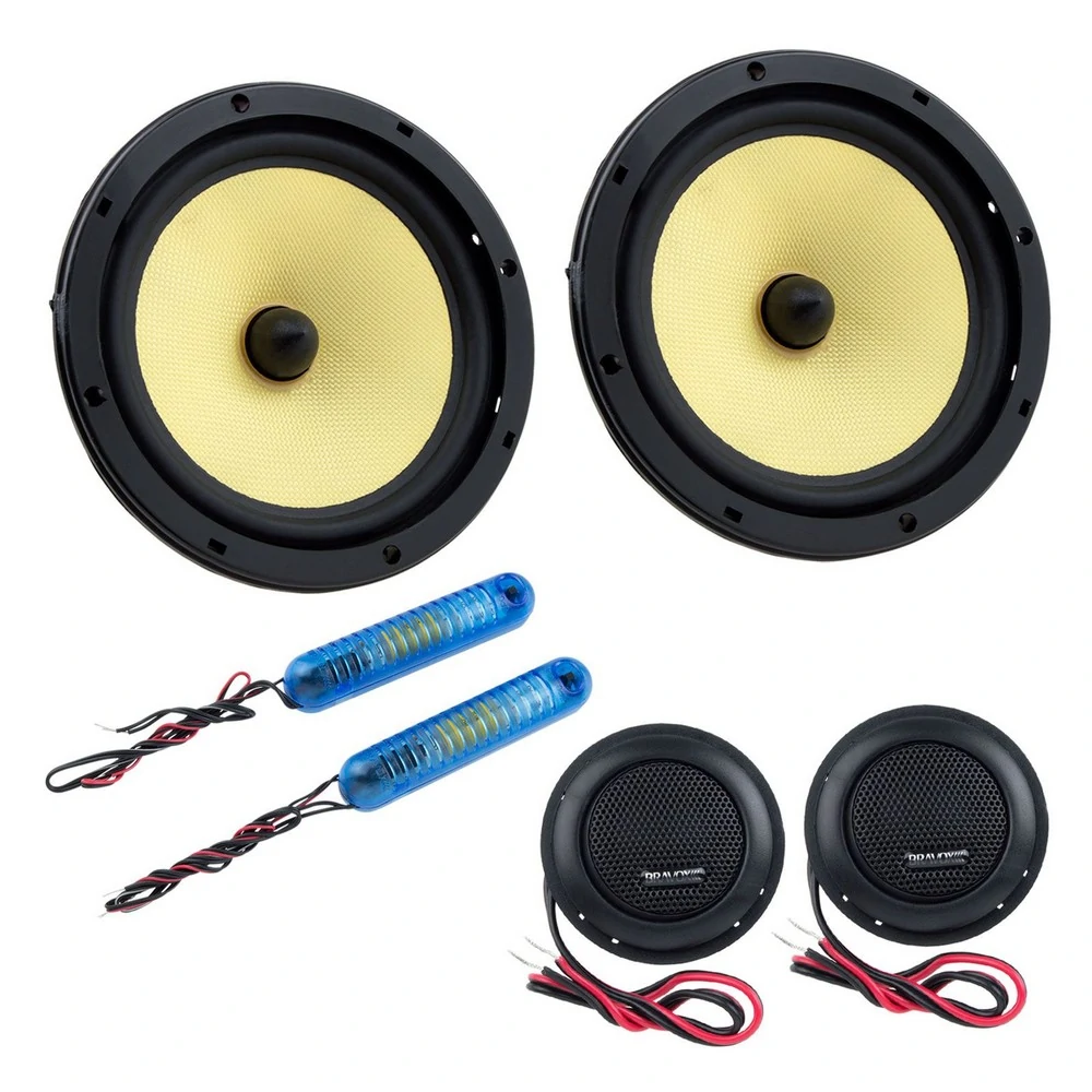 Kit Alto-Falante 6 Pol. 2 Vias Kevlar Cs60k 80W Rms - BRAVOX 97071103