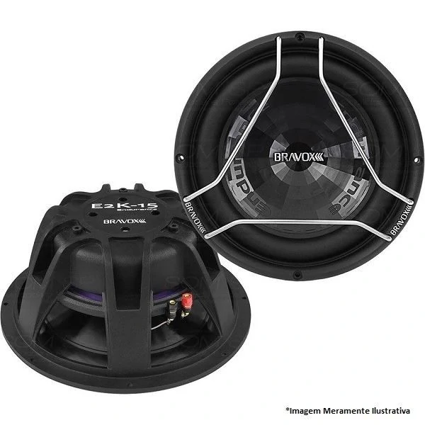 Alto-Falante Subwoofer Endurance E2K15D2 15 Pol. 900 Rms - BRAVOX 97057063