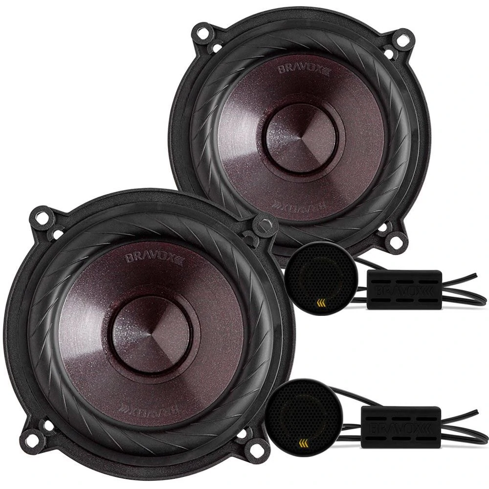 Kit Alto-Falante 5 Pol. 2 Vias Premium Cs60p 60W Rms - BRAVOX 97071114