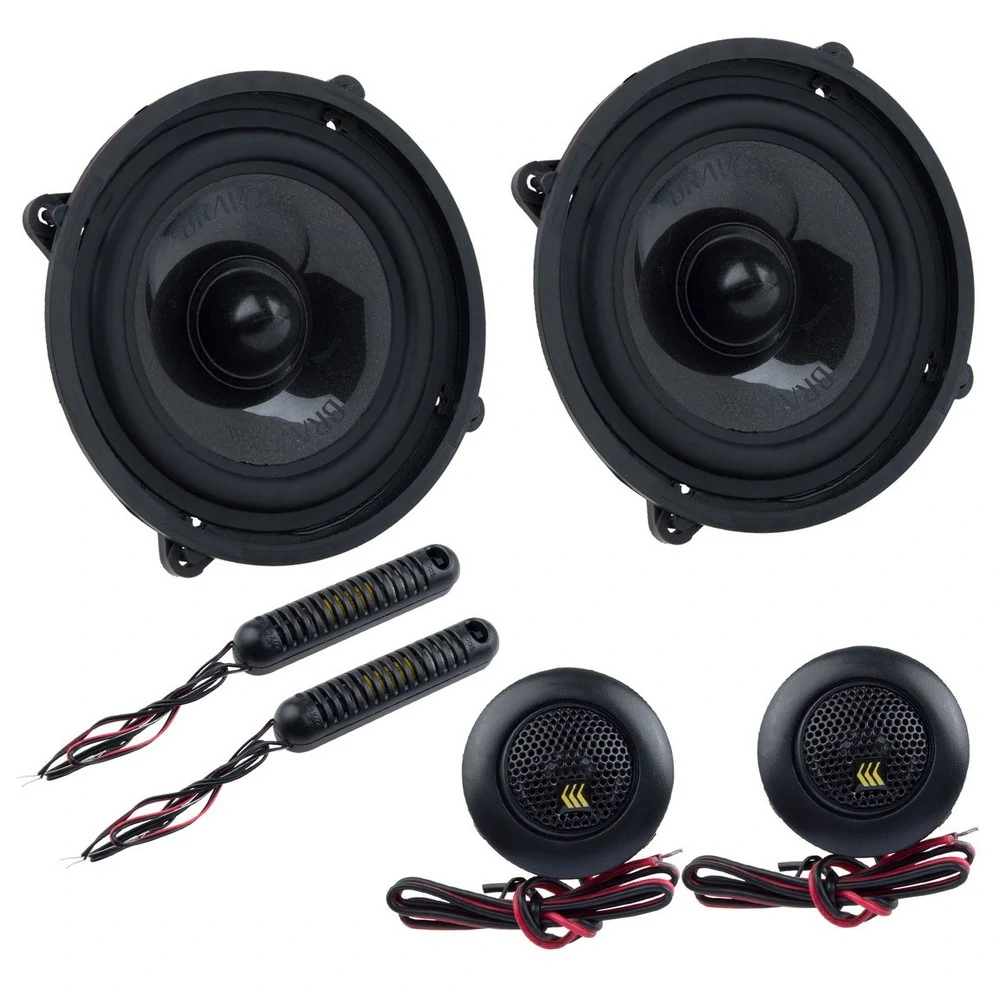 Kit Alto-Falante 5 Pol. 2 Vias Black Cs50bk 65W Rms - BRAVOX 97071115
