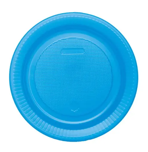 Pratinho Azul Neon Plastik