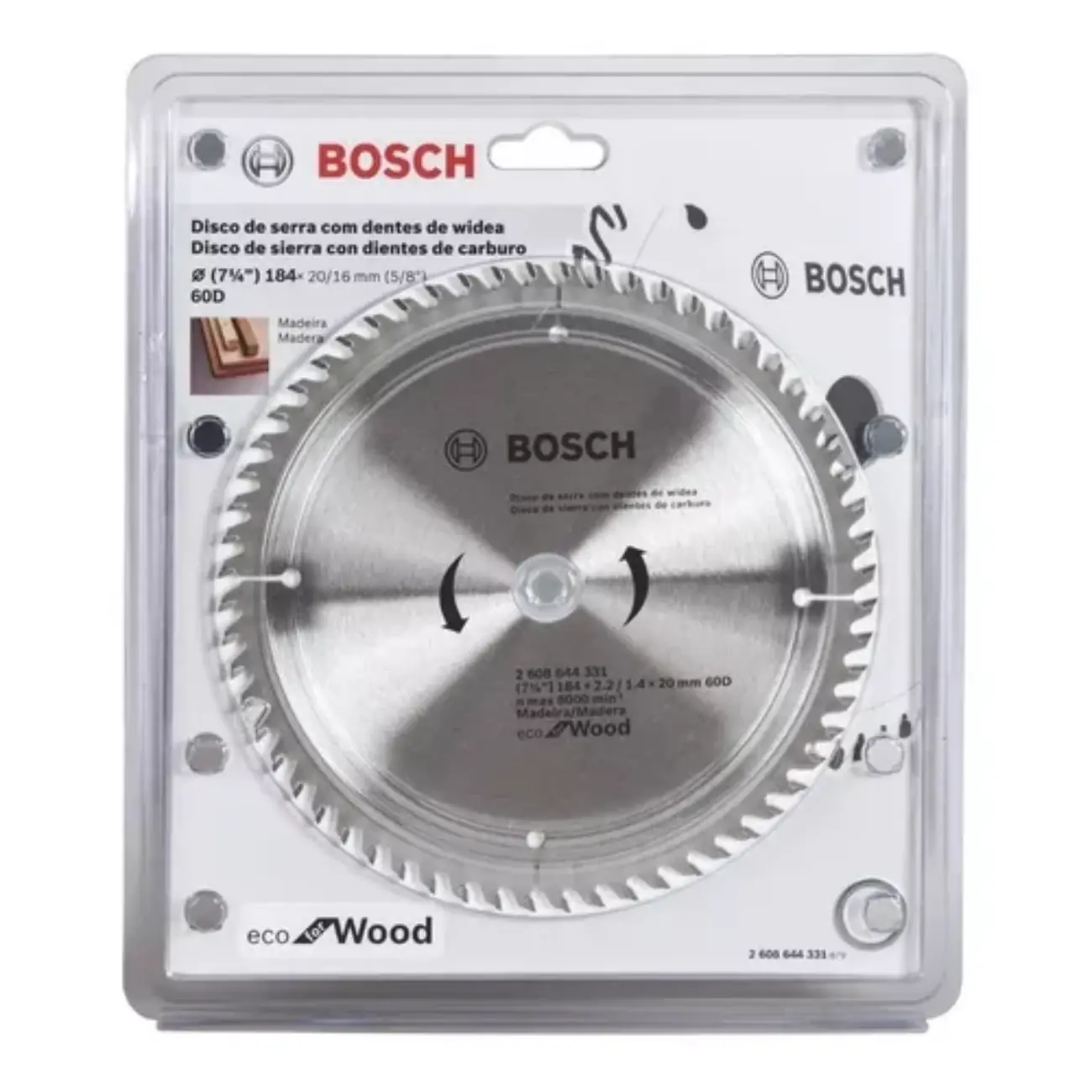 Disc Serra Circ 184mm 25 4mm 60d Bosch