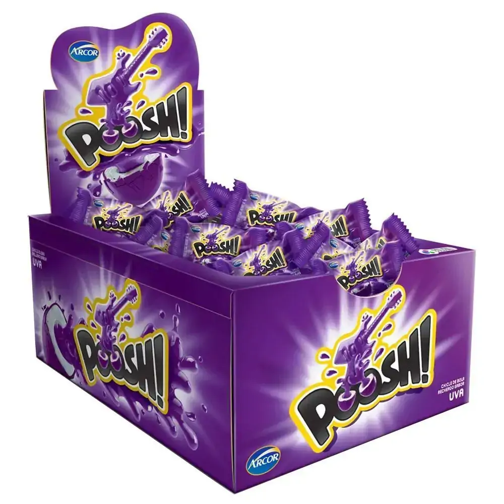 Chiclete Arcor Poosh Uva C/rec.