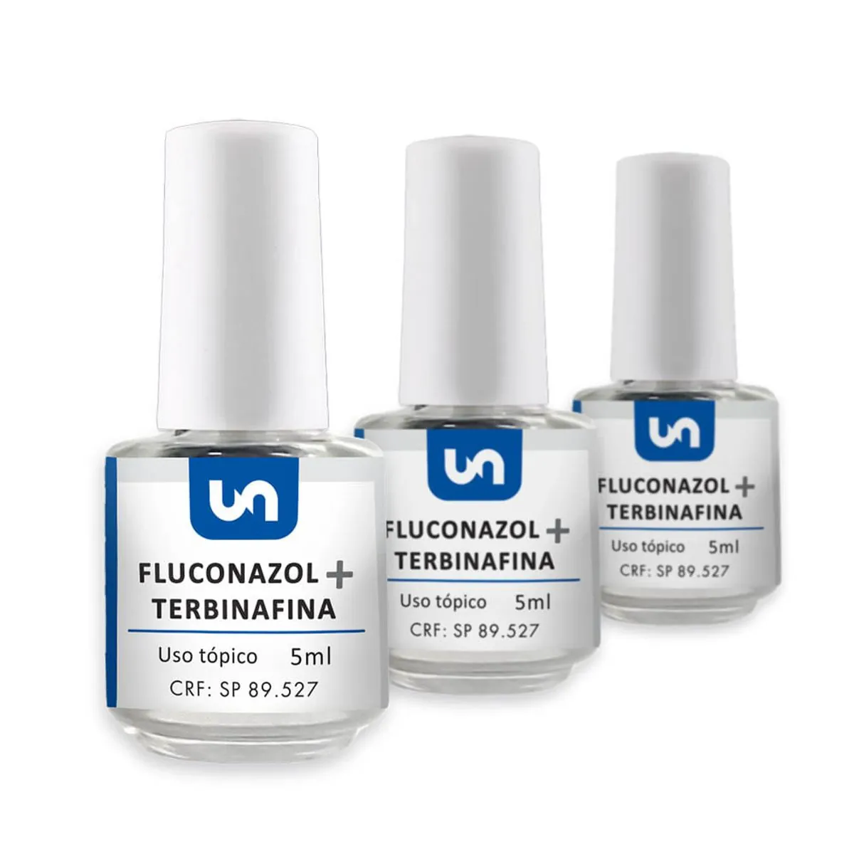 Kit 3 Fluconazol + Terbinafina esmalte 5ml (cada)