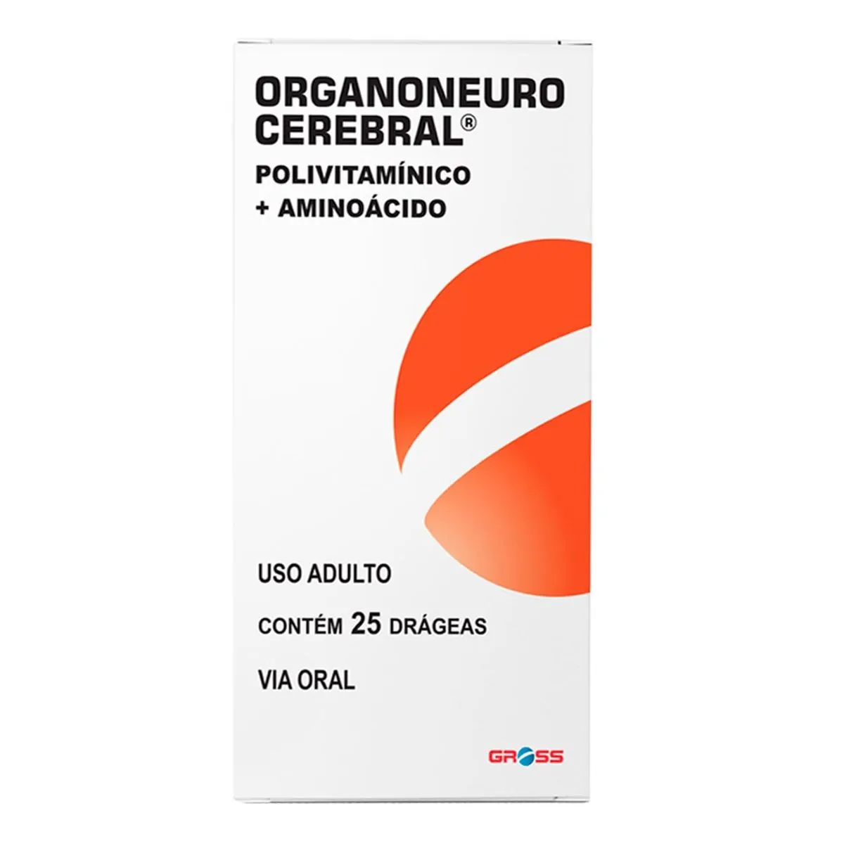 Organoneuro Cerebral Gross Caixa 25 Drágeas