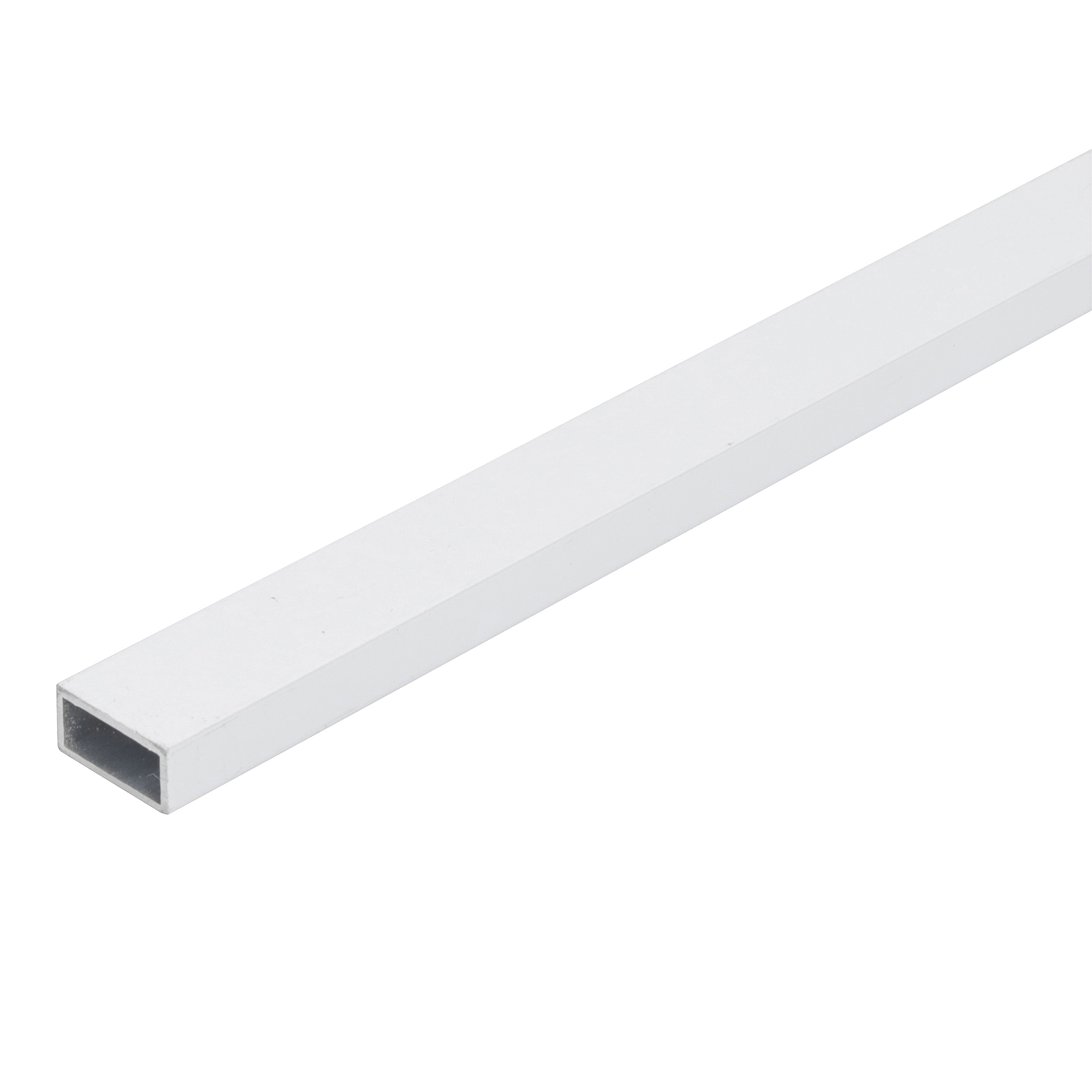 Perfil Tubo Retangular Alumínio 1m x 12,7mm Branco Decal