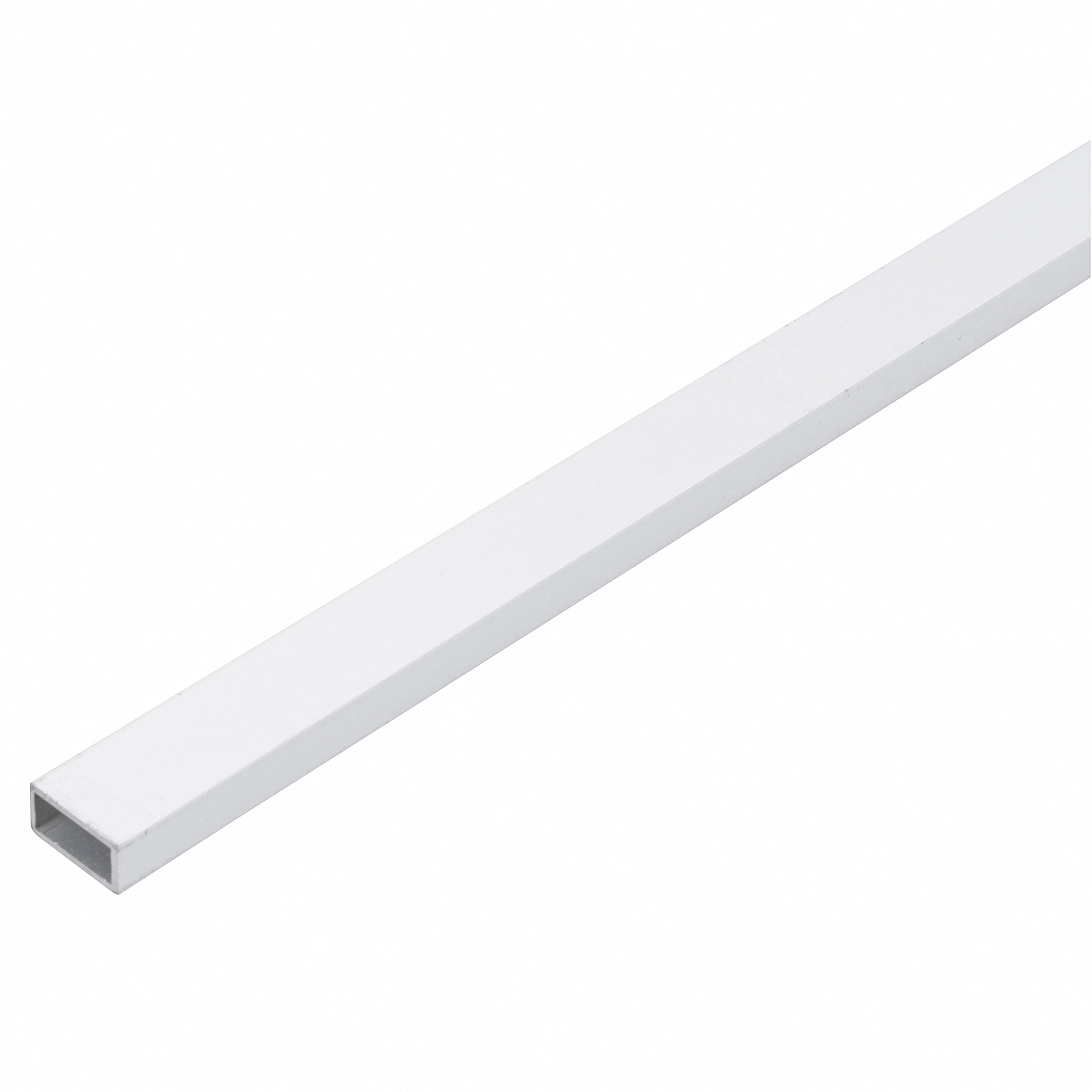 Perfil Tubo Retangular Alumínio 3m x 12,7mm Branco Decal