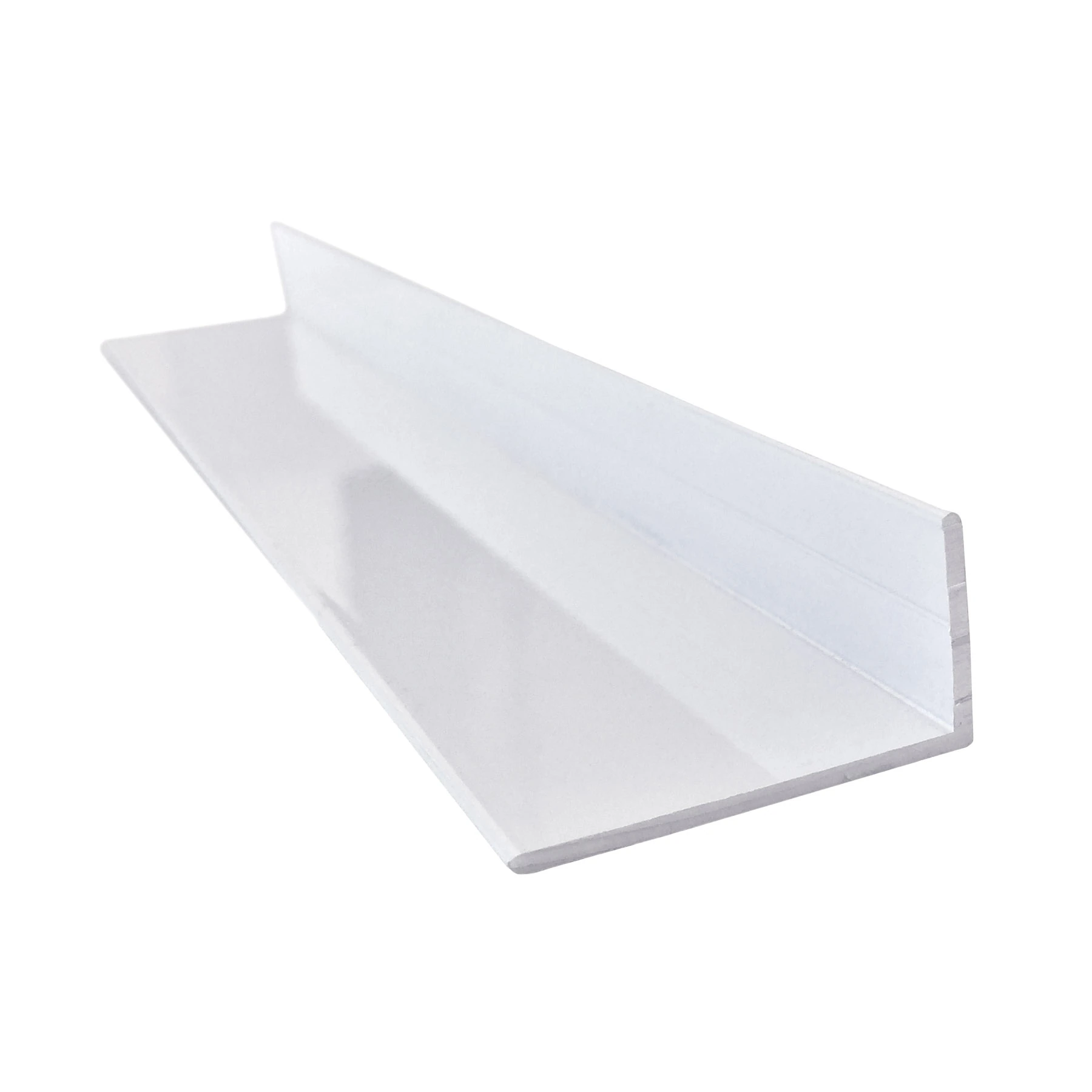 Perfil Abas Desiguais L Alumínio 1m x 12,7mm Branco Decal