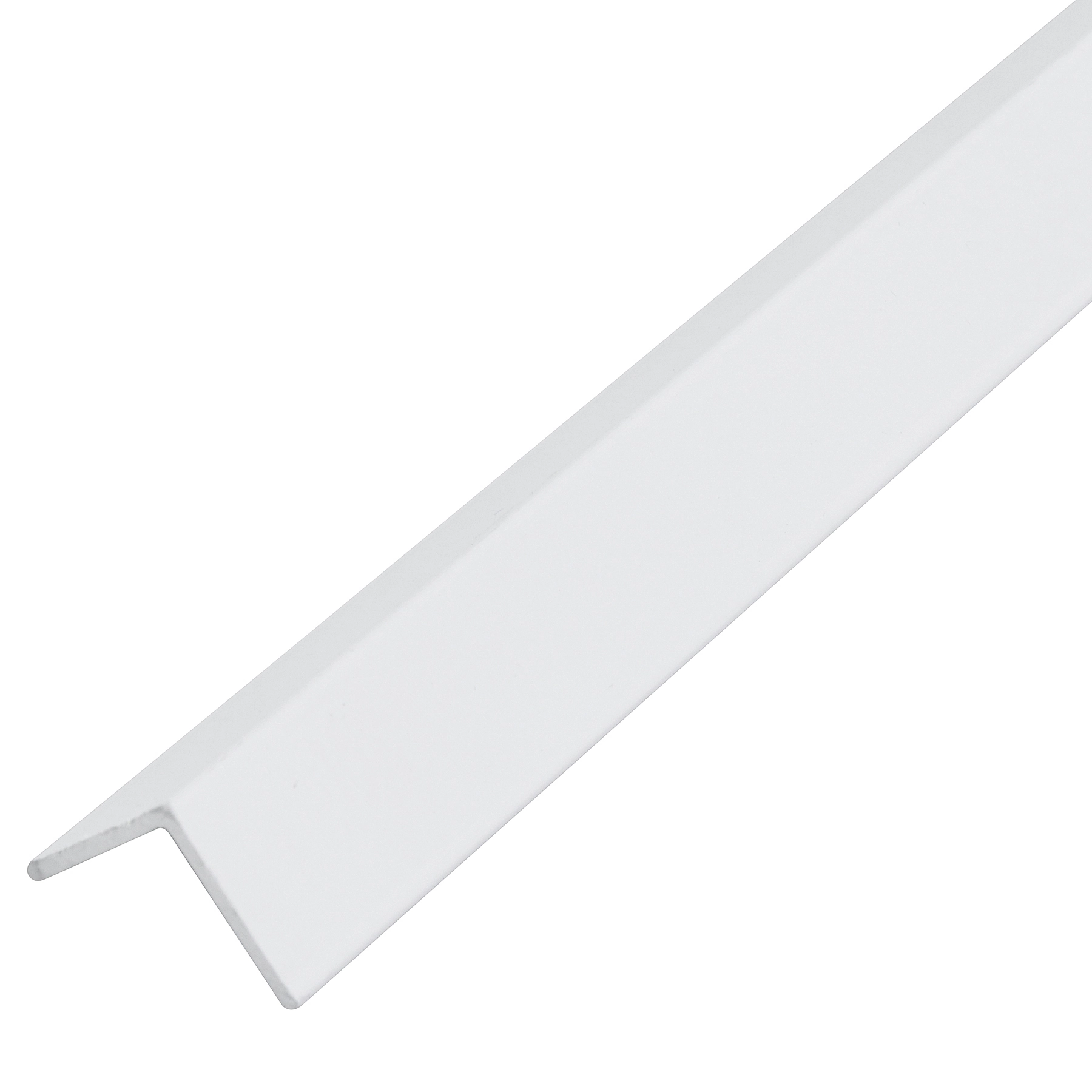 Perfil Abas Iguais L Alumínio 1m x 19,1mm Branco Decal