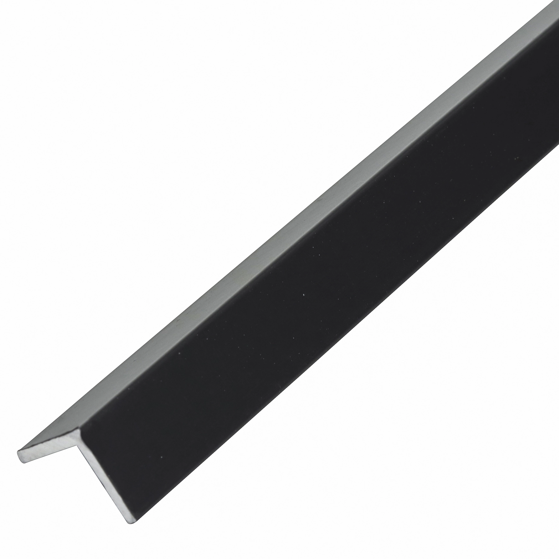 Perfil Abas Iguais L Alumínio 1m x 12,7mm Preto Decal