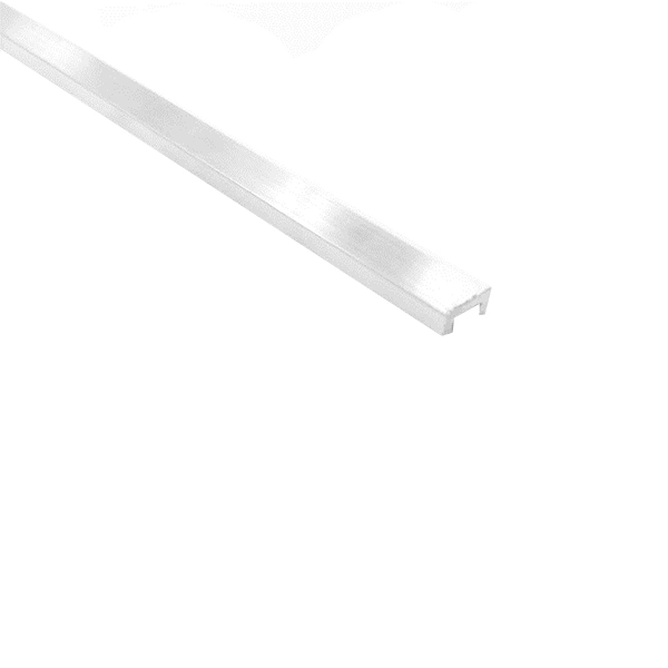 Friso de Acabamento para Parede de Embutir 3M Fosco 1cm Alumínio