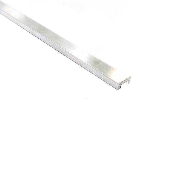 Friso de Acabamento para Parede de Embutir 3M Brilhante 1cm Alumínio