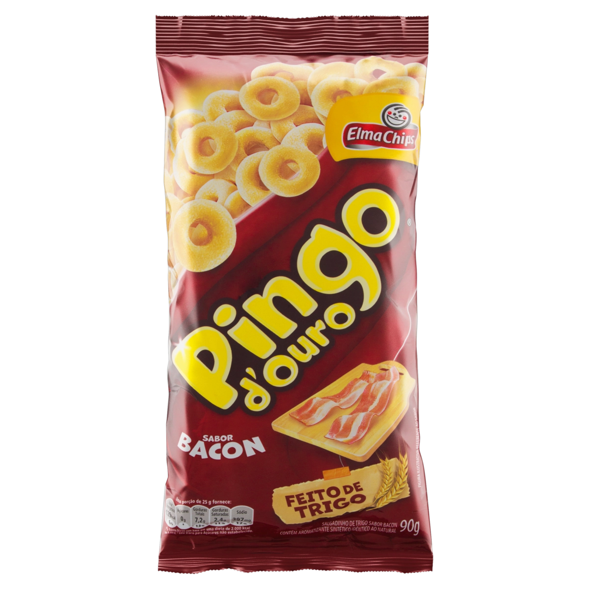 Salgadinho De Trigo Bacon Elma Chips Pingo Douro Pacote 90g
