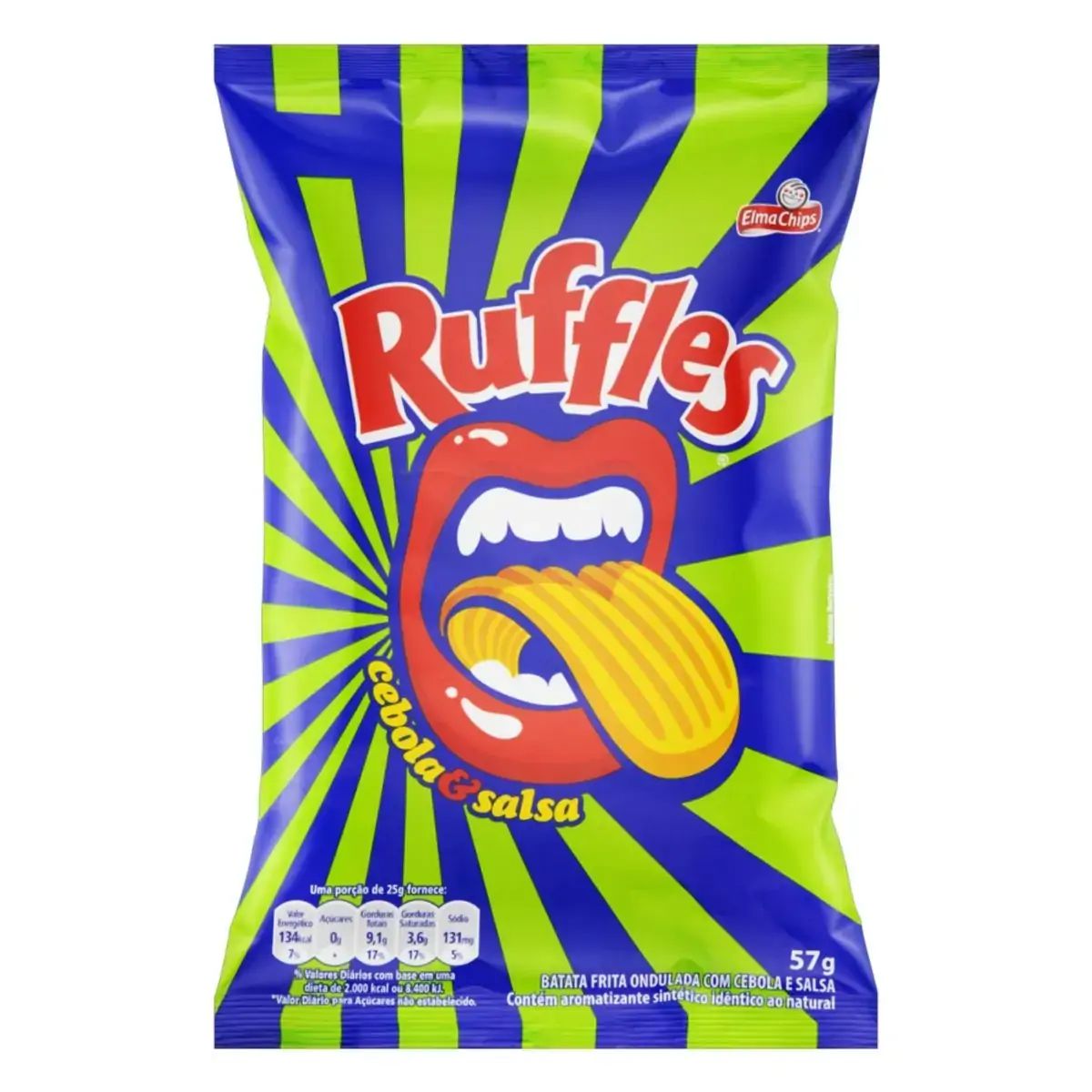 Batata Ruffles Cebola E Salsa