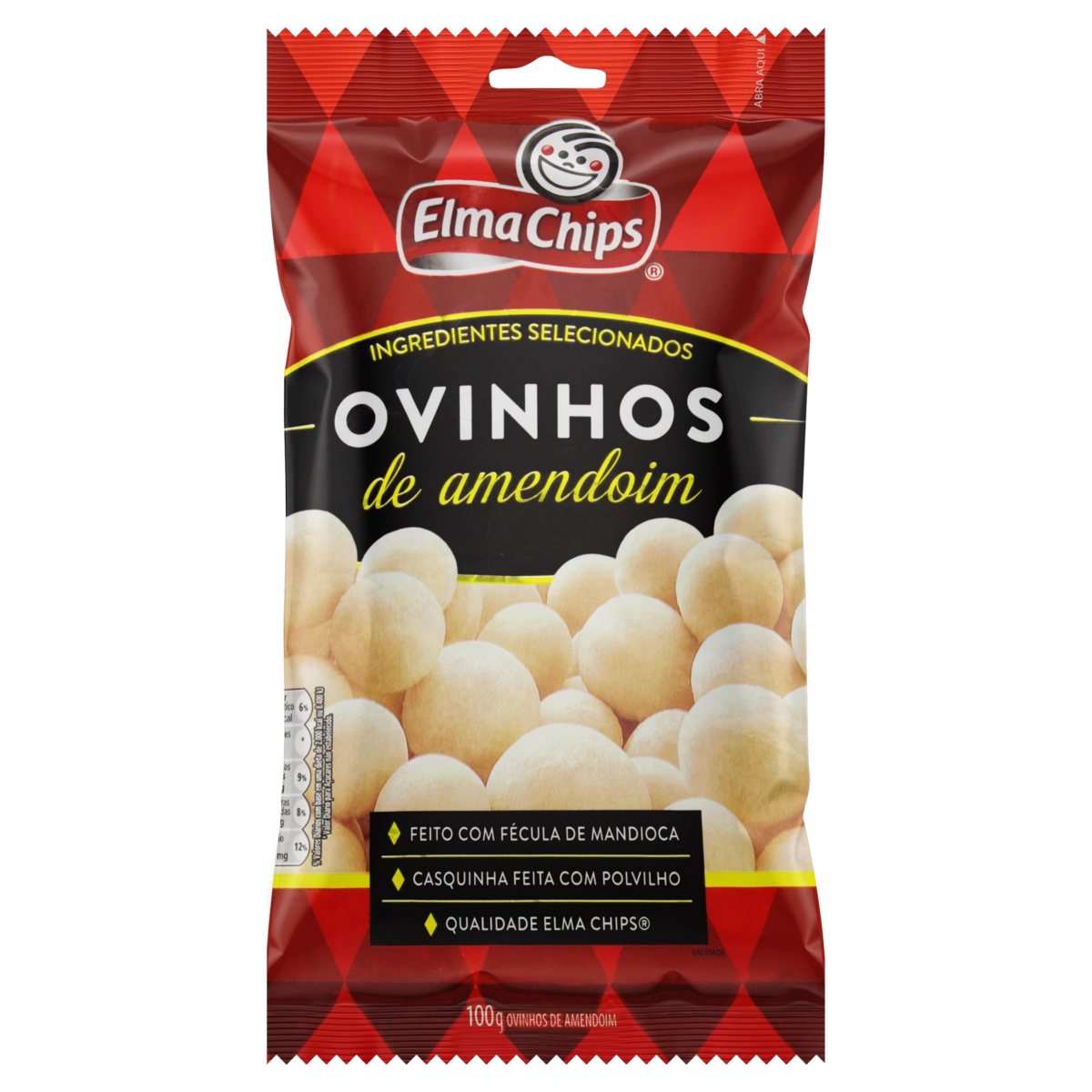 Ovinhos De Amendoim Elma Chips Pacote 100g