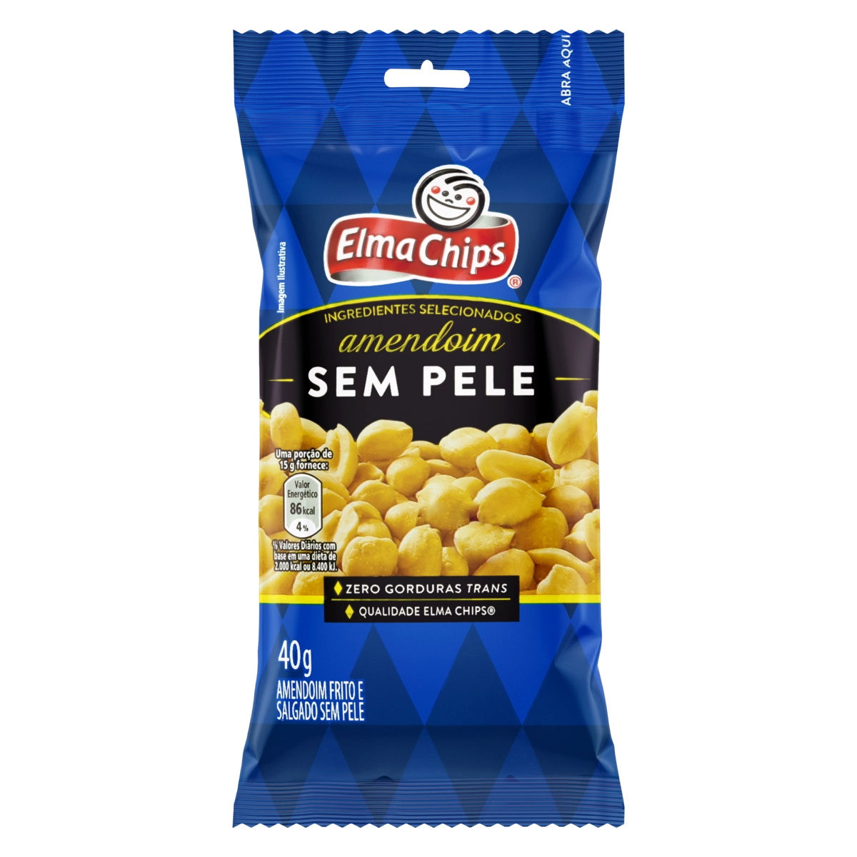 Amendoim Frito E Salgado Elma Chips Pacote 40G