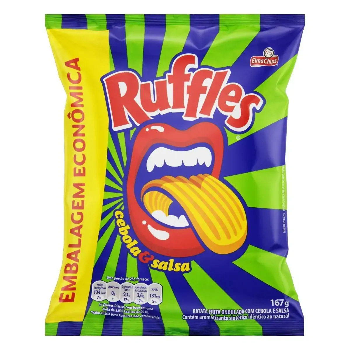 Batata Ruffles Cebola E Salsa