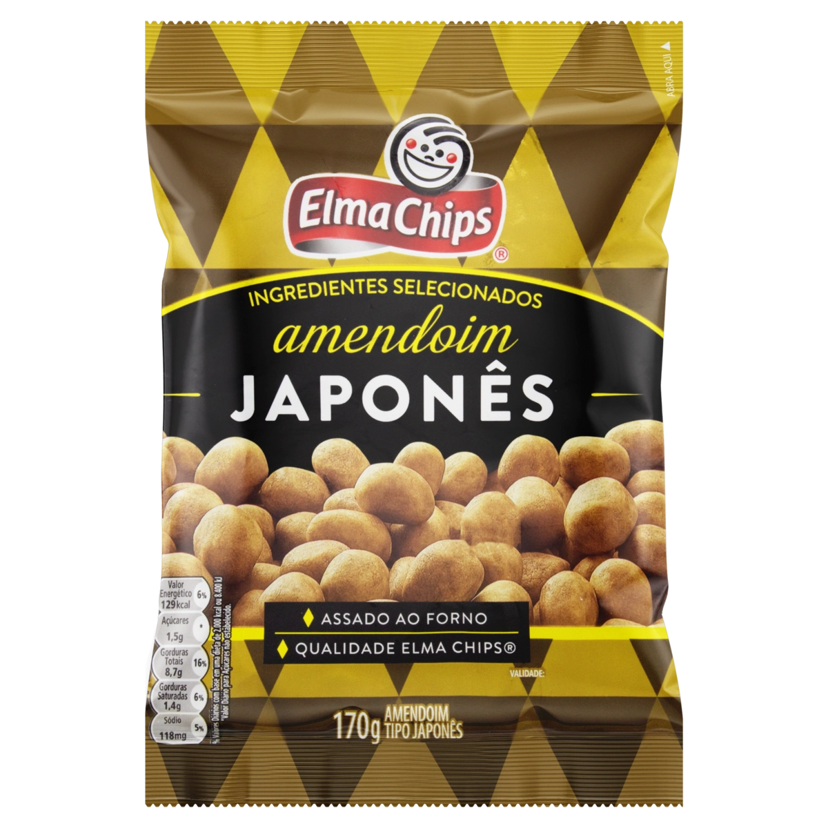 Amendoim Japonês Elma Chips Pacote 170g