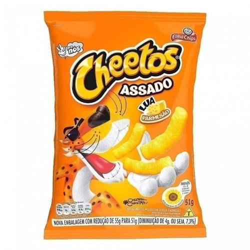 Salgadinho De Milho Lua Parmesão Pacote Elma Chips Cheetos 51g