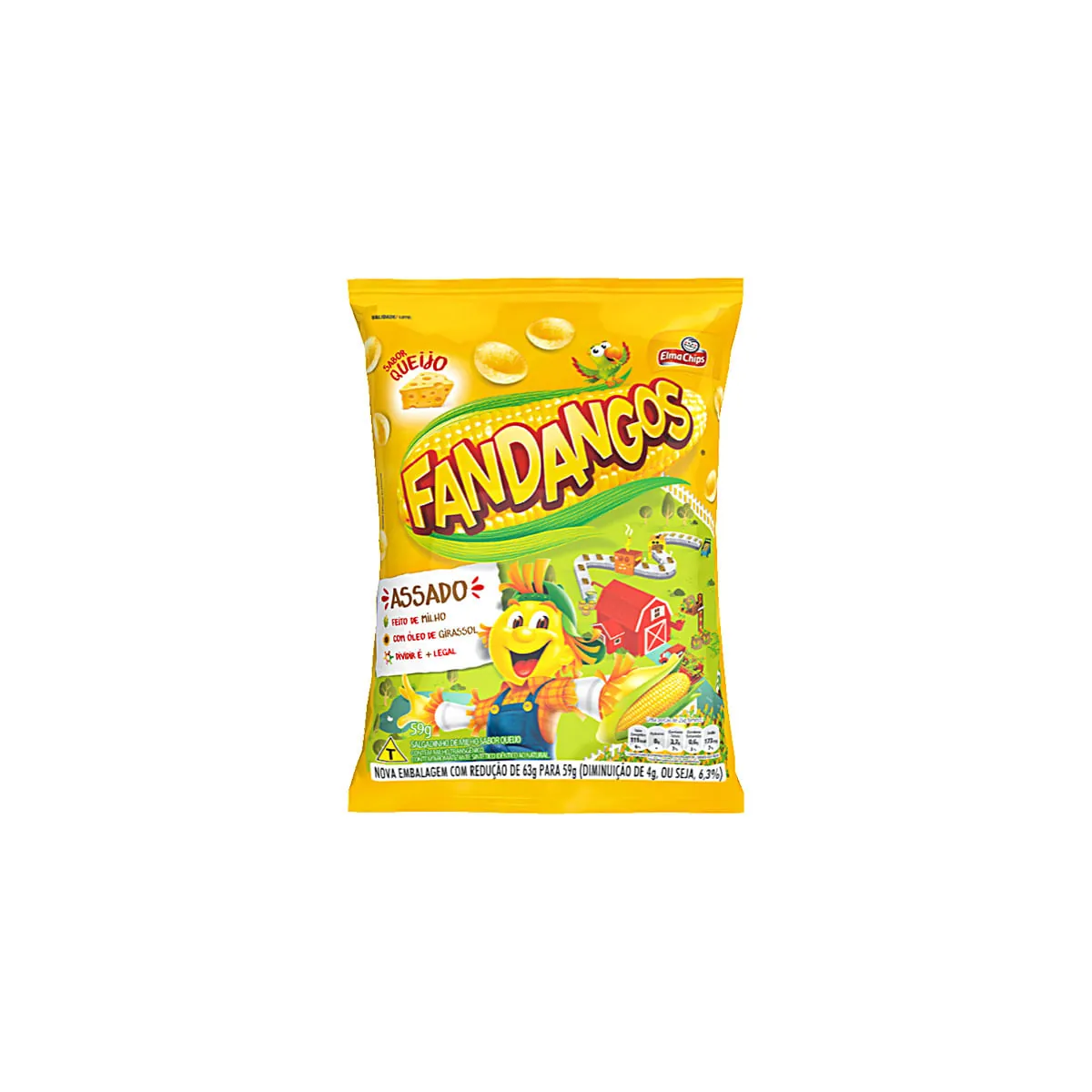 Salgadinho Fandangos Sabor Queijo Elma Chips 59g