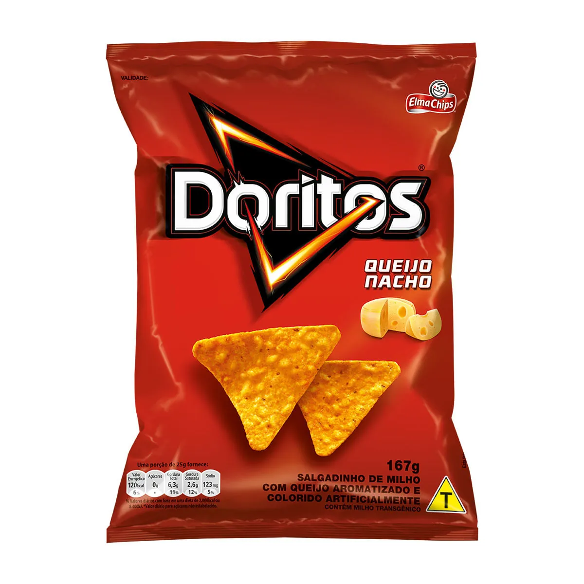 Salgadinho De Milho Queijo Nacho Doritos Pacote 167g