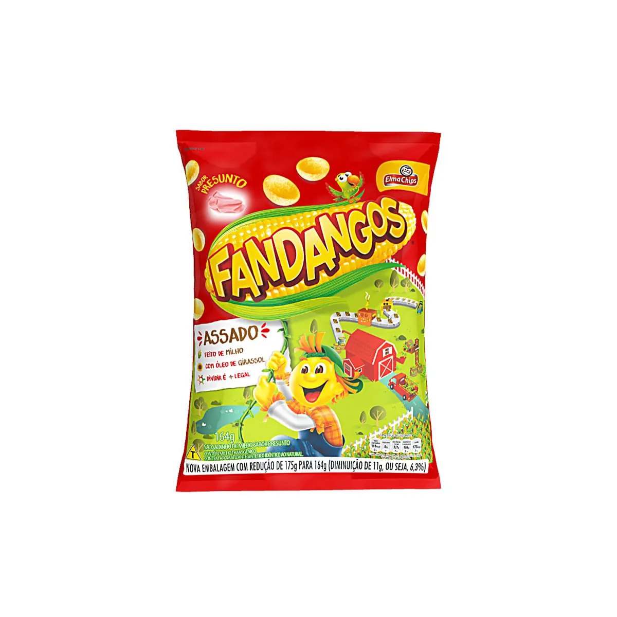 Salgadinho De Milho Presunto Elma Chips Fandangos Pacote 164g