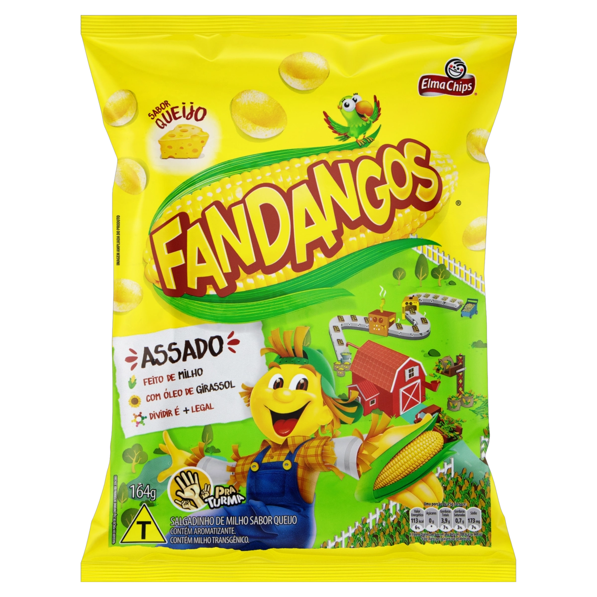 Salgadinho De Milho Queijo Elma Chips Fandangos Pacote 164g