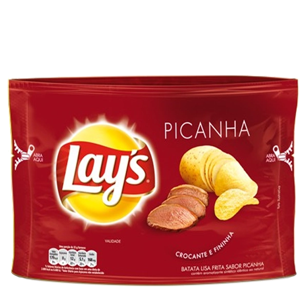 Batata Lisa Frita Sabor Picanha Lay S 96g