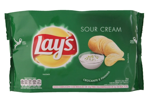 Batata Frita Lisa Creme De Cebola Lays Pacote 30g