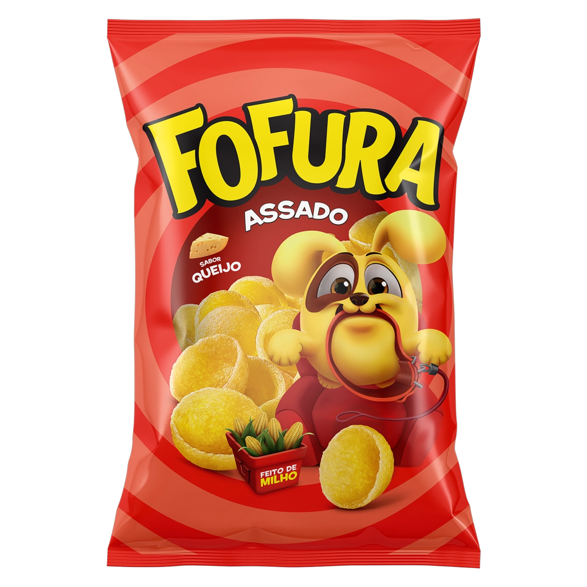 Salgadinho De Milho Concha Queijo Fofura Pacote 55g
