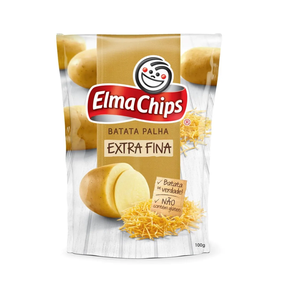 Batata Palha Extrafina Elma Chips Pacote 100g