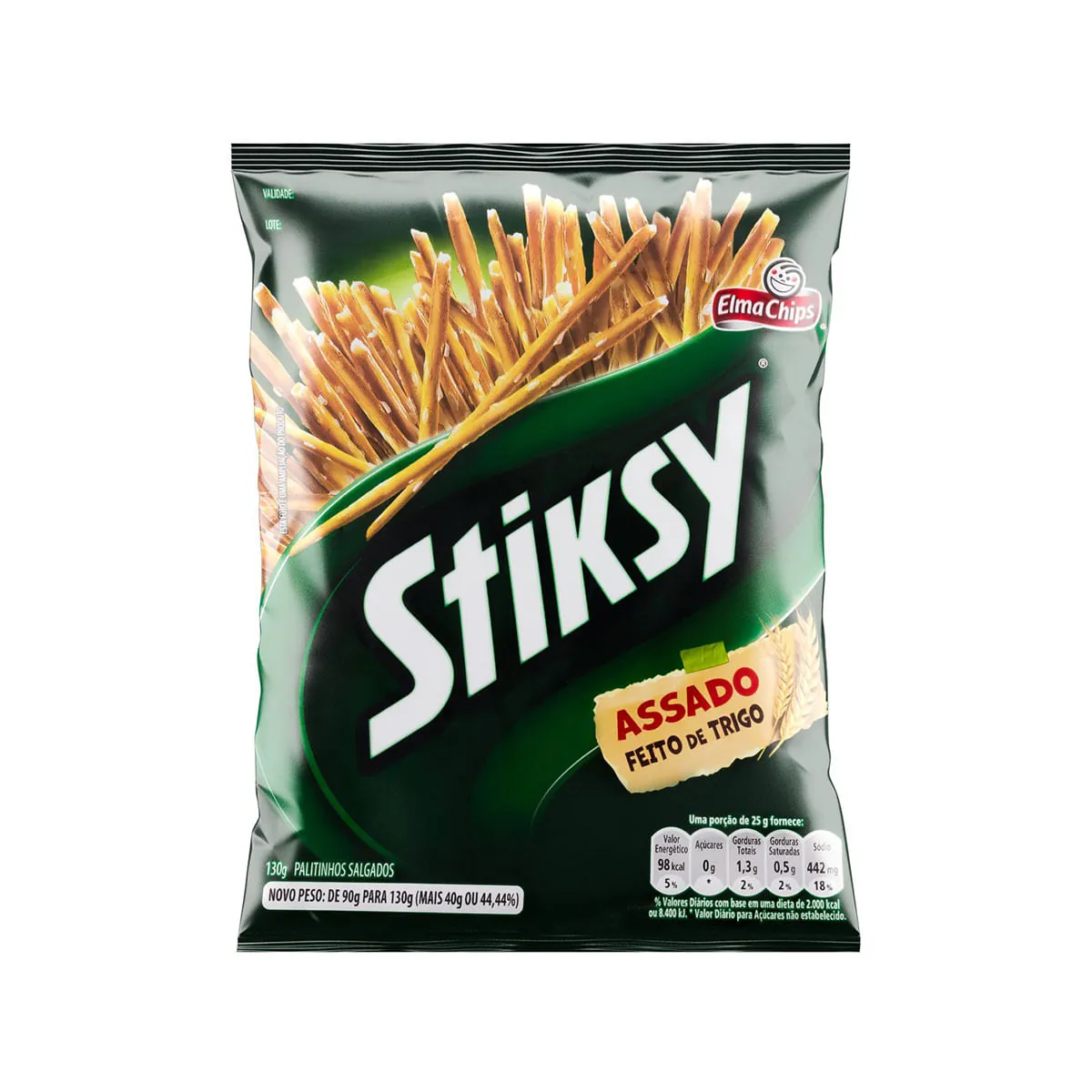 Palitinho De Trigo Elma Chips Stiksy Clássicos Pacote 130g