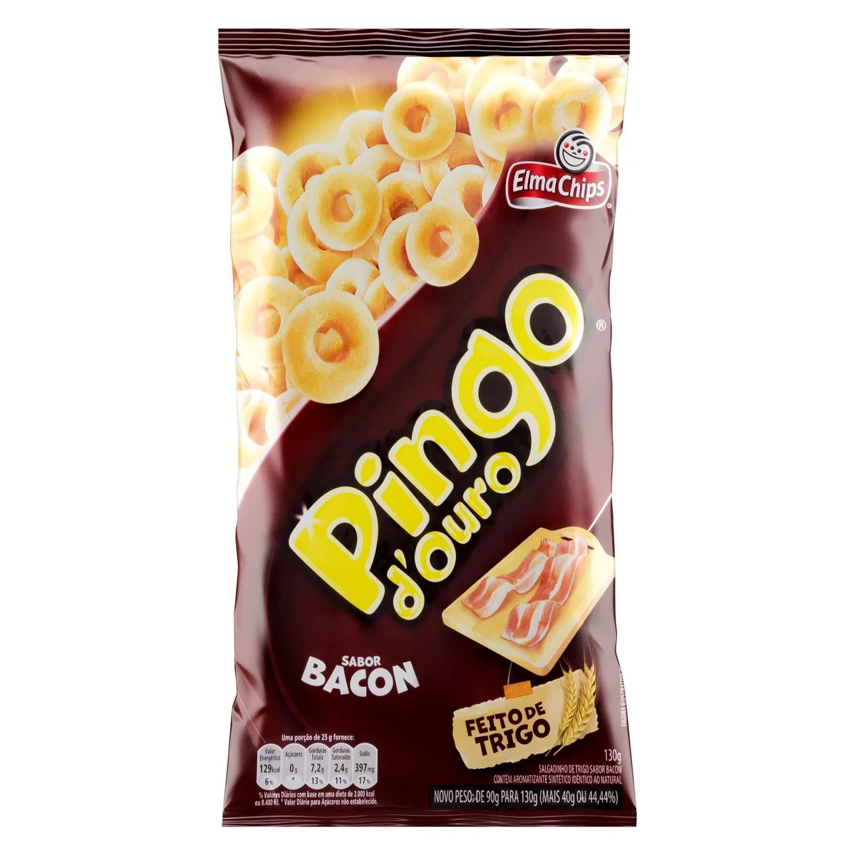 Salgadinho Pingo D'Ouro Bacon 130g