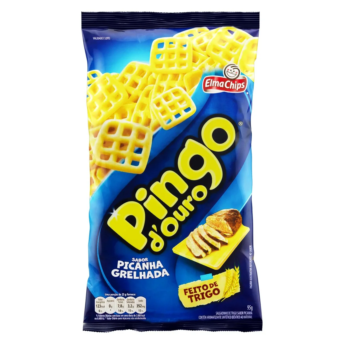 Salgadinho Elma Chips, Picanha Grelhada, Pingo D'Ouro 95g