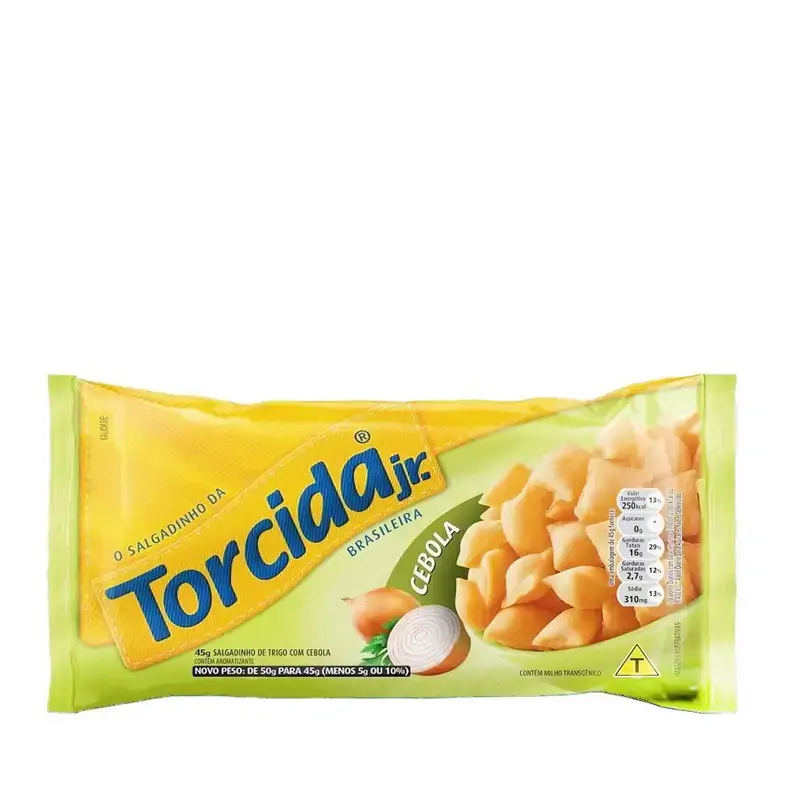 Salgadinho De Trigo Cebola Torcida Jr. Pacote 45g