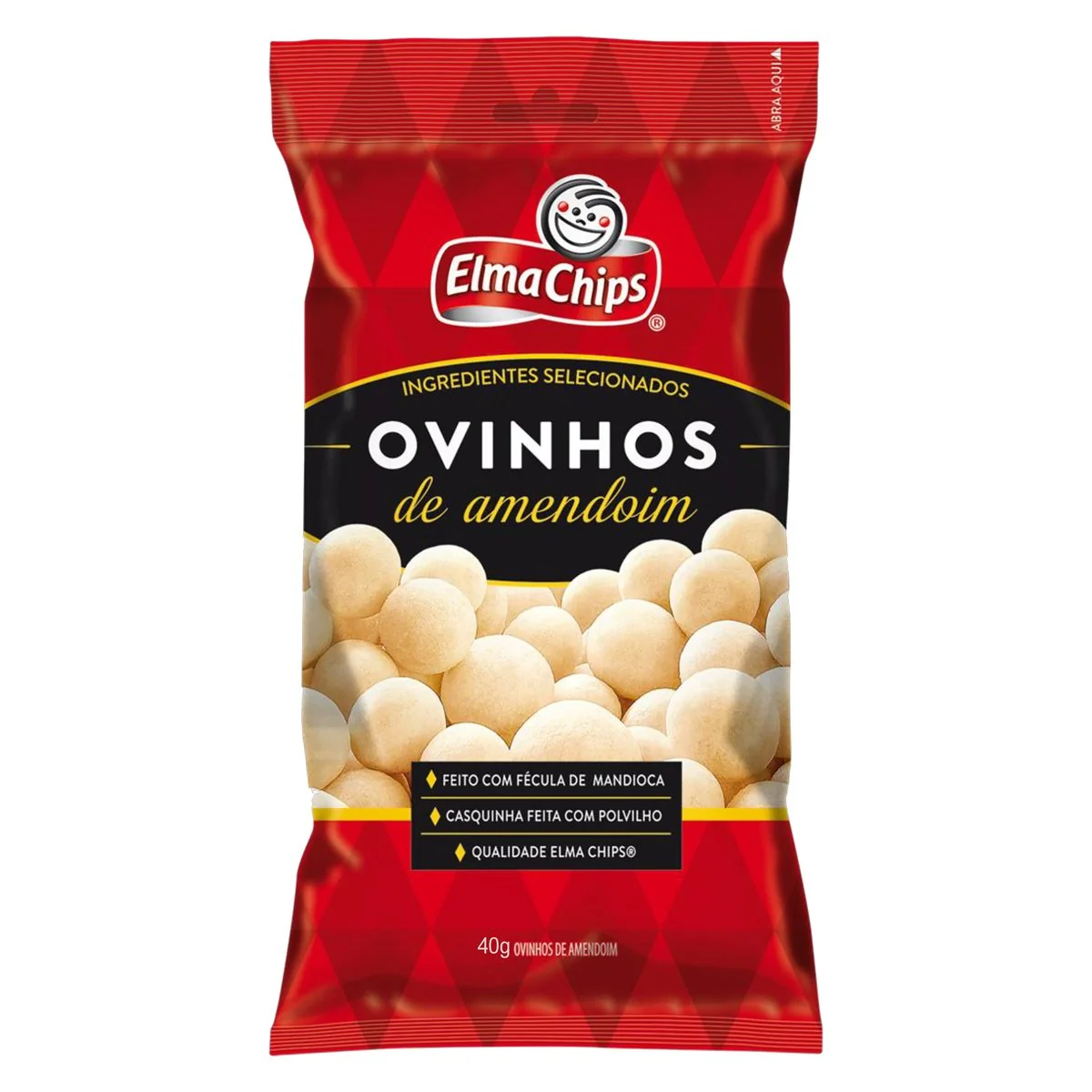 Amendoim Ovinho Sabor Tradicional Elma Chips 40g.