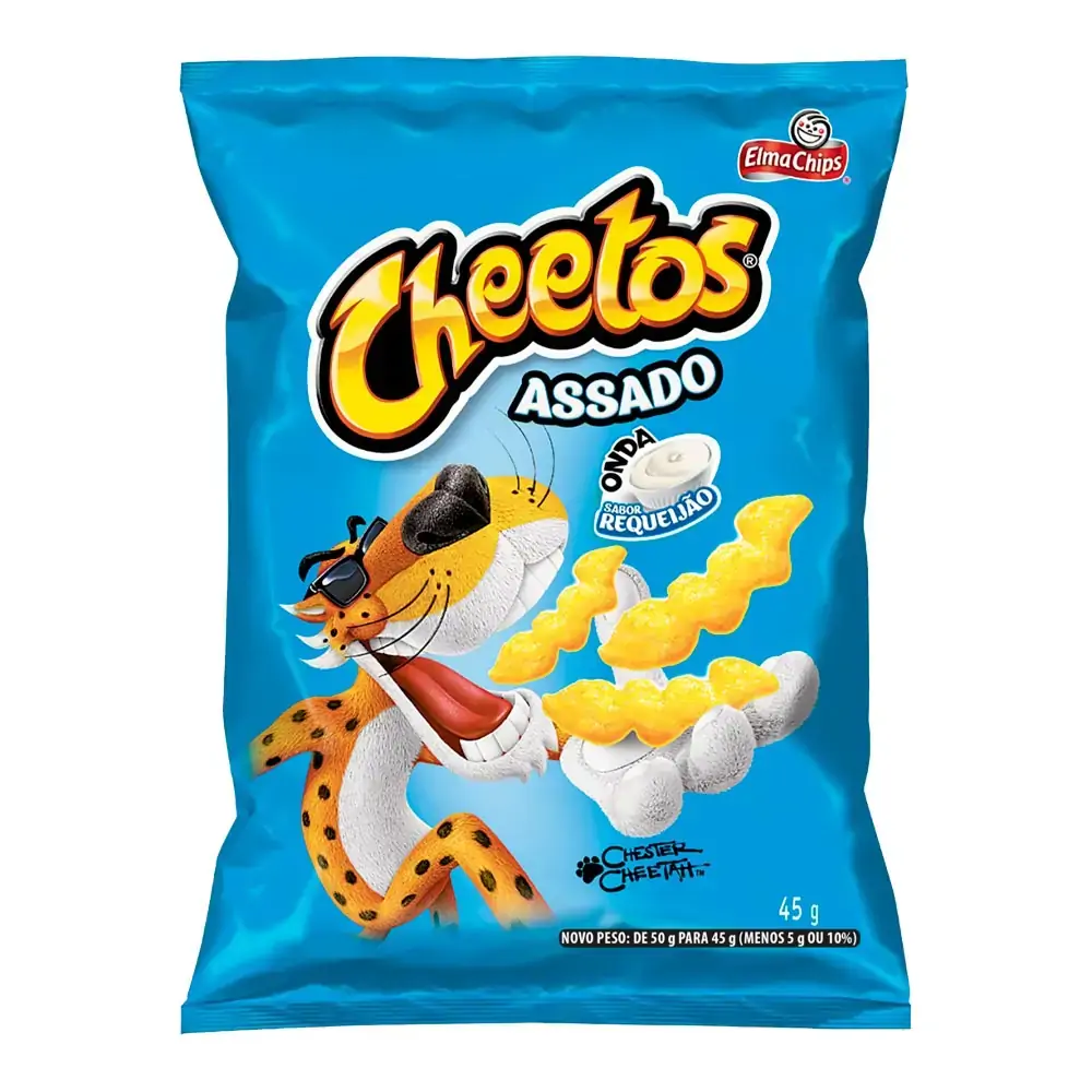 Salgadinho De Milho Onda Requeijão Elma Chips Cheetos Pacote 45G