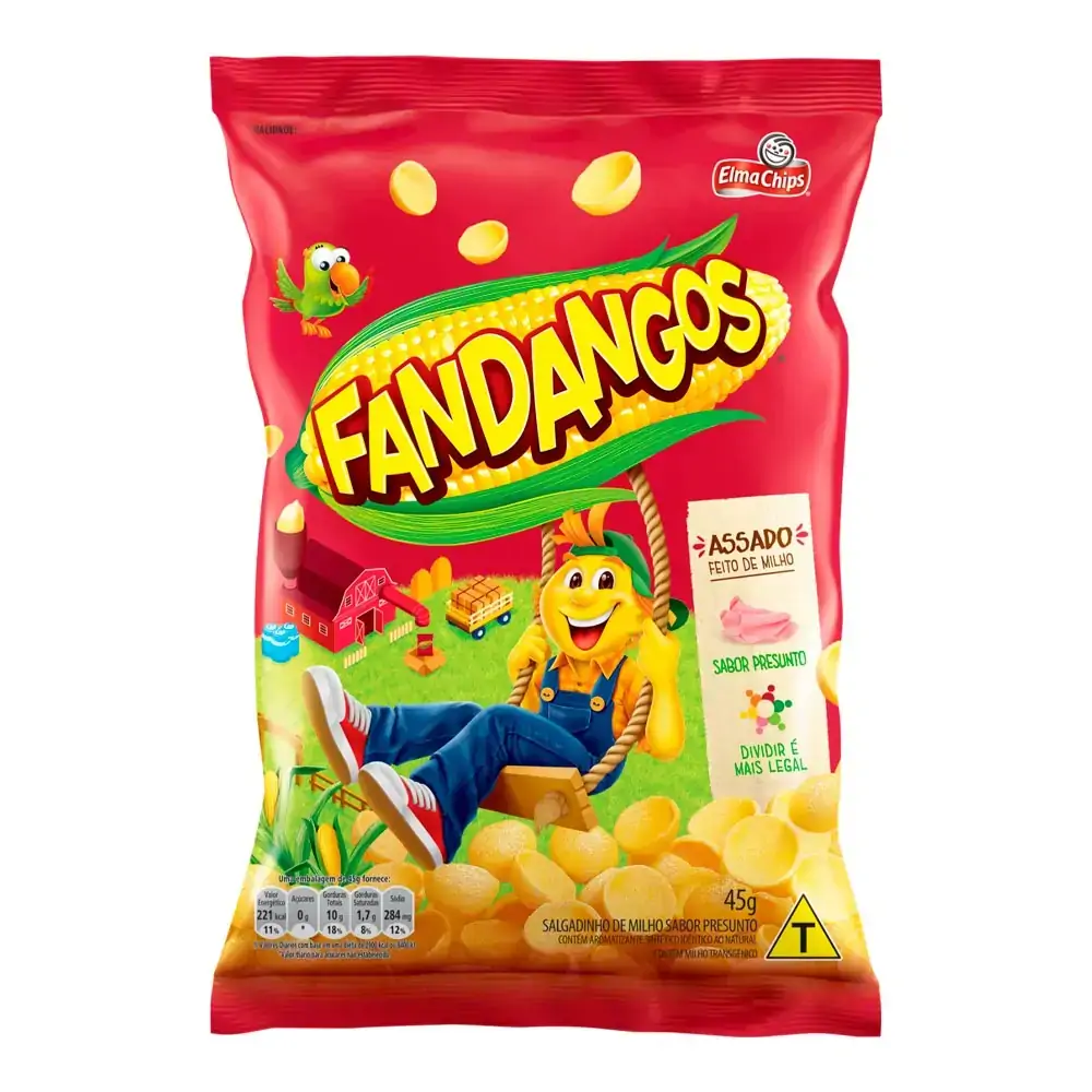 Salgadinho De Milho Presunto Elma Chips Fandangos Pacote 45G